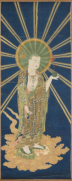 Bodhisattva Ksitigarbha, 18th century. Creator: Anonymous