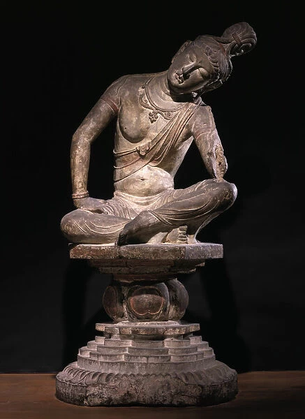Bodhisattva, Tang dynasty (A. D. 618-907), c. 725  /  50. Creator: Unknown
