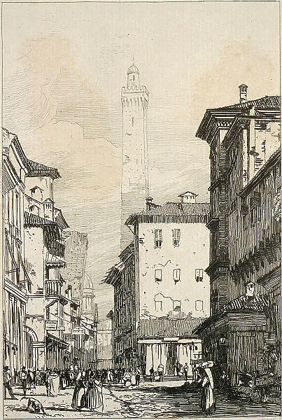 Bologna, between 1826 and 1827. Creator: Richard Parkes Bonington