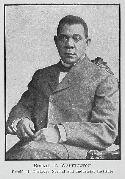 Booker T. Washington; President, Tuskegee Normal and Industrial Institute, 1911. Creator: Unknown