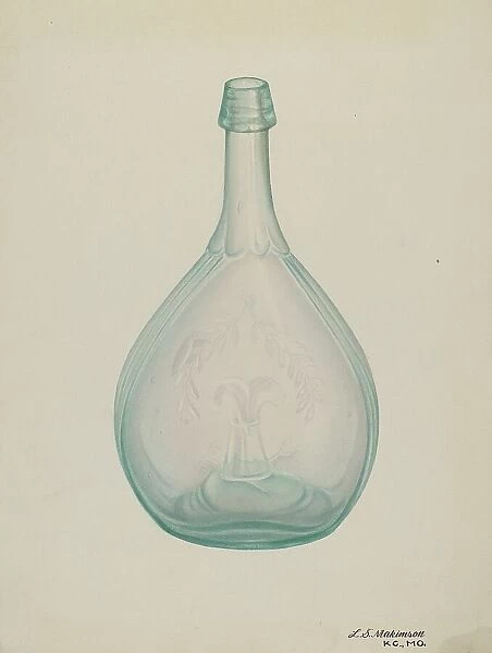 Bottle, c. 1940. Creator: Loraine Makimson