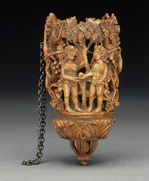 Bouquet Holder with Figures of Adam and Eve, c.1600. Creator: Unknown