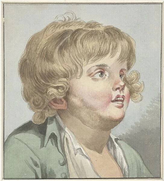 Boy's head, three -quarters to the right, 1745-1850. Creator: Anon
