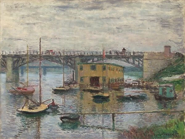 Bridge at Argenteuil on a Gray Day, c. 1876. Creator: Claude Monet