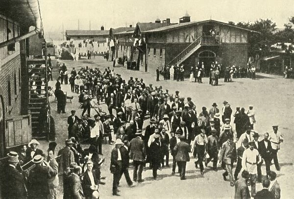 British Civilian Prisoners and their Quarters at Ruhleben, First World War, 1914-1918, (c1920)