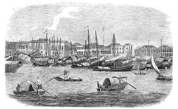 The British Factories at Canton, 1857. Creator: Unknown