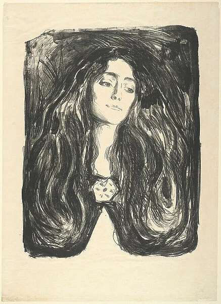 The Brooch. Eva Mudocci, 1903. Creator: Edvard Munch