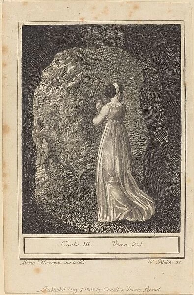 Canto III, Verse 201, 1803. Creator: William Blake