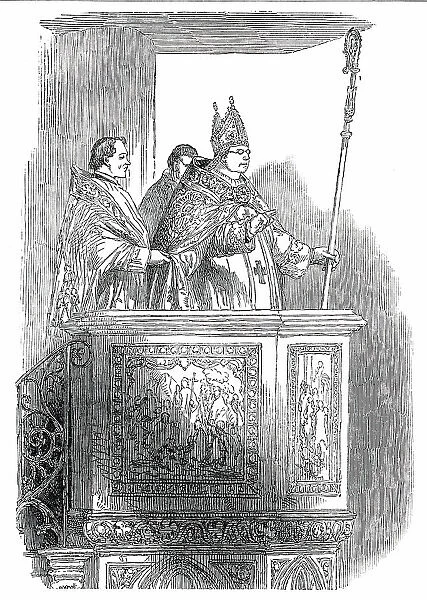 Cardinal Wiseman, Preaching, 1850. Creator: Unknown