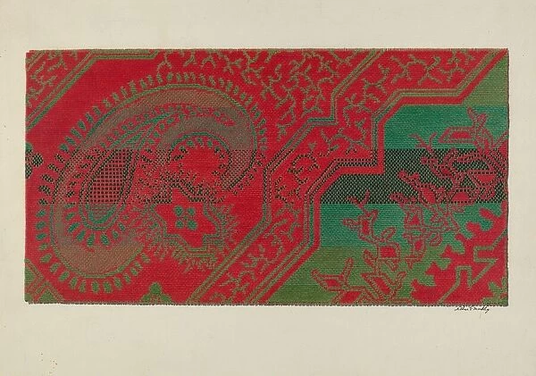 Carpet, c. 1940. Creator: Merkley, Arthur G