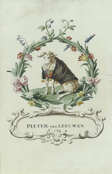Cartoon of Pieter van Leeuwen, tax, 1710-1720. Creator: Anon