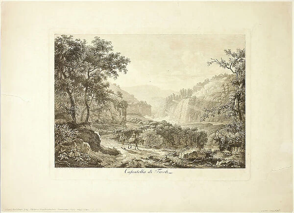 Cascades of Tivoli, 1792. Creator: Albert Christoph Dies
