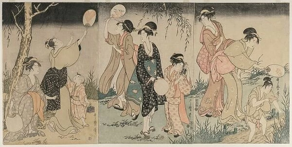 Catching Fireflies, c. 1796-1797. Creator: Kitagawa Utamaro (Japanese, 1753?-1806)