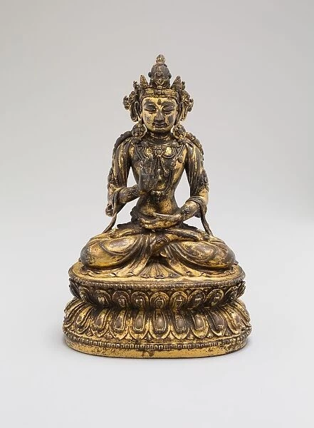 One of the Five Celestial Buddhas, Seated with Hands in
