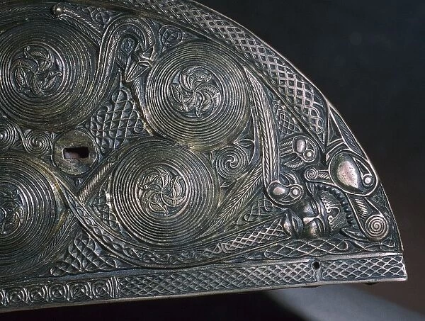 Detail of a Celtic reliquary, 8th century