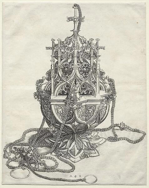 A Censer, c. 1480-1490. Creator: Martin Schongauer (German, c. 1450-1491)