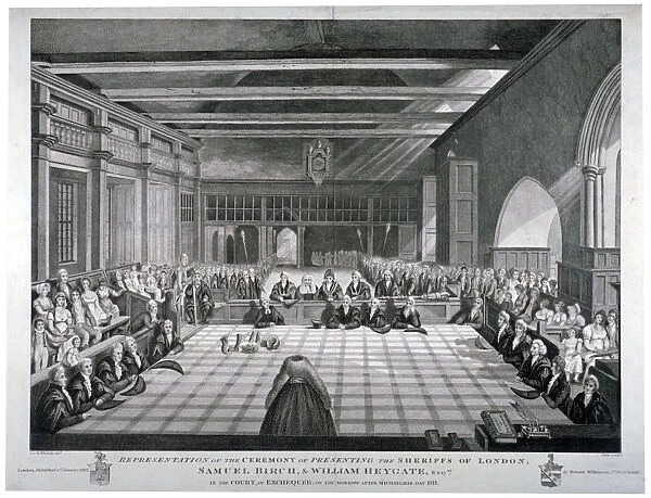 Ceremony in Westminster Hall, London, 1811. Artist