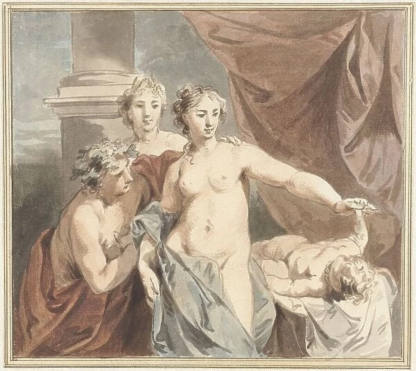 Ceres, Venus, Bacchus and Sleeping Amor, c.1705-c.1754. Creator: Jacob de Wit