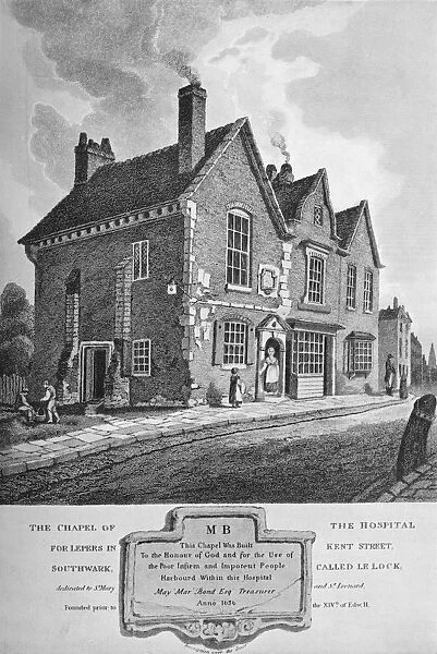 Chapel of the Hospital for Lepers in Kent Street, Southwark, c1813 (1906). Artist: C John M Whichelo