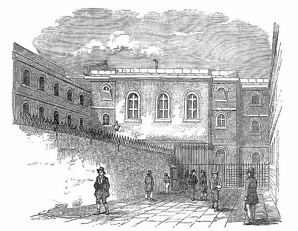 The Chapel-Yard, Newgate Prison, 1850. Creator: Unknown