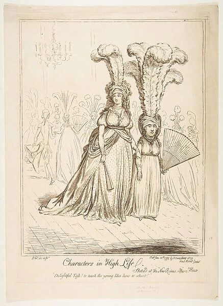 Characters in High Life, June 20, 1795. Creator: James Gillray