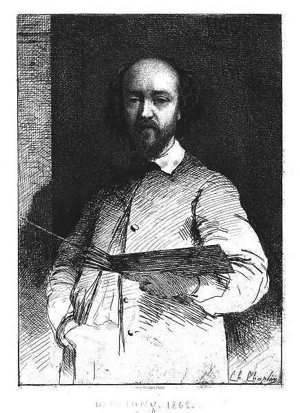 Charles Francois Daubigny, 1862. Creator: Unknown