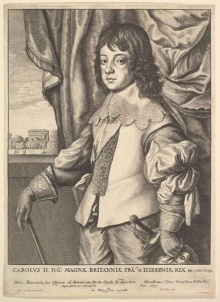Charles II, 1649. Creator: Wenceslaus Hollar