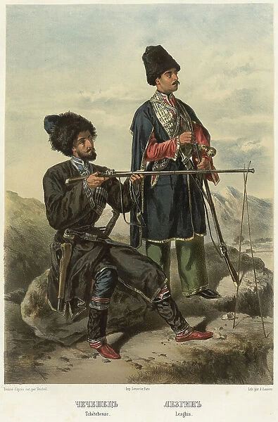Chechen. Lezgin, 1862. Creator: Frants Taikhel
