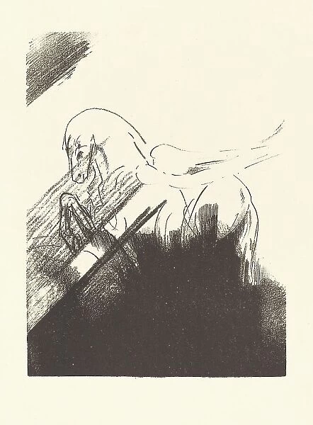 Cheval aile (Winged Horse), 1894. Creator: Odilon Redon