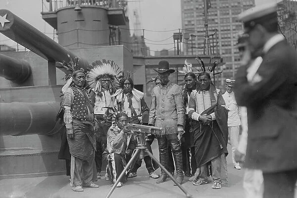 Chief Bald Eagle on U.S.S. Recruit, 28 Jul 1917. Creator: Bain News Service