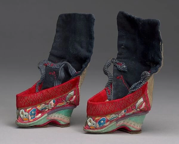 Childrens Shoes, China, Qing dynasty(1644-1911), late 18th  /  early 19th century