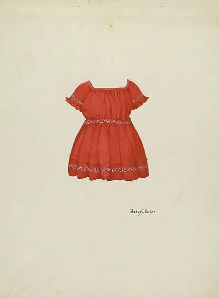 Child's Dress, c. 1936. Creator: Gladys C. Parker