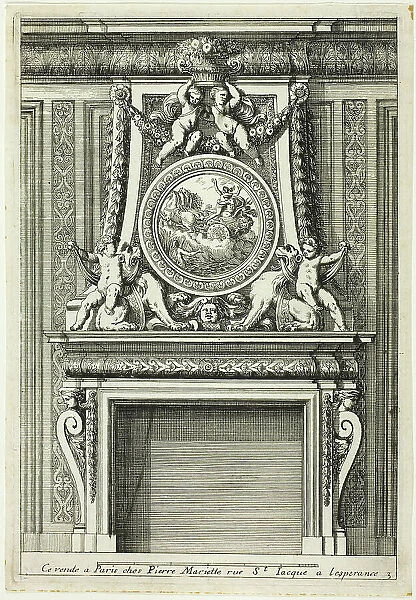 Chimneys in the Italian Manner, c. 1665. Creator: Jean le Pautre