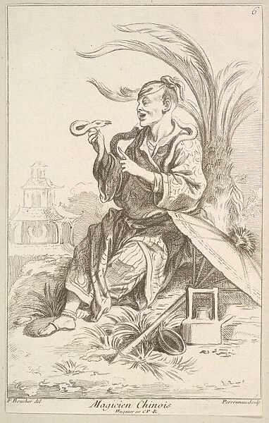 Chinese Magician, 1738-45. Creator: Jean-Baptiste Perronneau