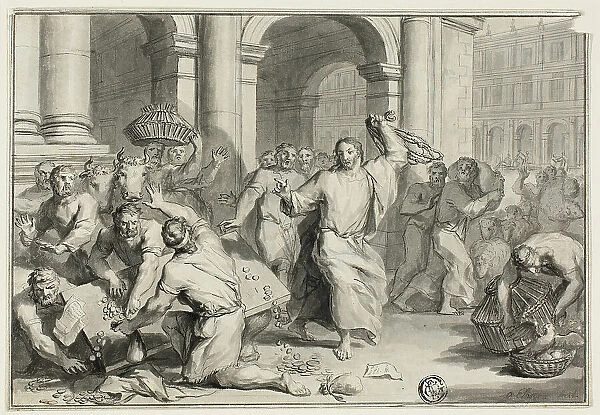 Christ Driving the Money-Changers from the Temple, n.d. Creator: Ottmar Elliger, the younger