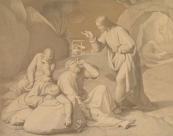 Christ in the Garden of Gethsemane, 1848. Creator: Johann Friedrich Overbeck