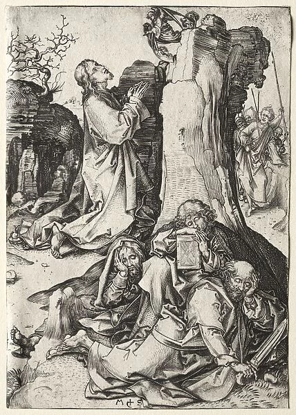 Christ on the Mount of Olives. Creator: Martin Schongauer (German, c. 1450-1491)
