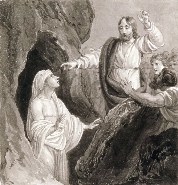 Christ Raising Lazarus from the Tomb, c1810-c1844. Artist: Henry Corbould