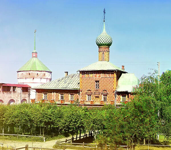 Church of the Virgin Hodegetria, in the Kremlin, Rostov Velikii, 1911. Creator: Sergey Mikhaylovich Prokudin-Gorsky