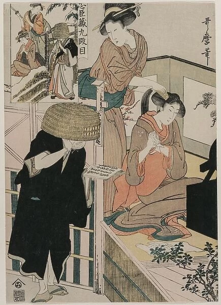 Chushingura: Act IX of The Storehouse of Loyalty, late 1790s. Creator: Kitagawa Utamaro (Japanese