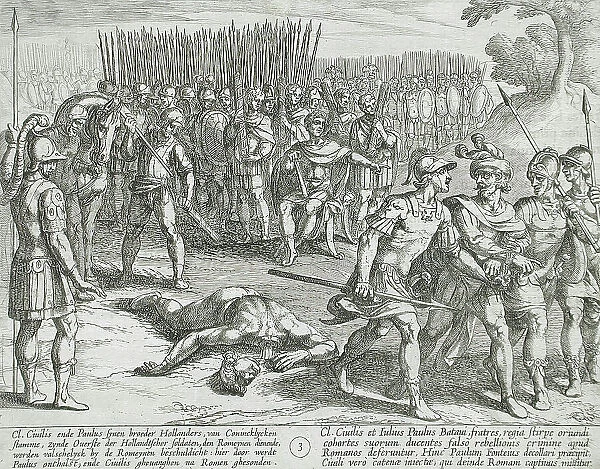 Claudius Civilis Arrested and His Brother Paulus Beheaded, 1611. Creator: Antonio Tempesta