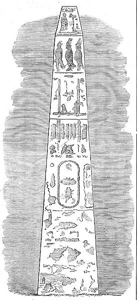 Cleopatra's Needle, Alexandria, 1862. Creator: Unknown