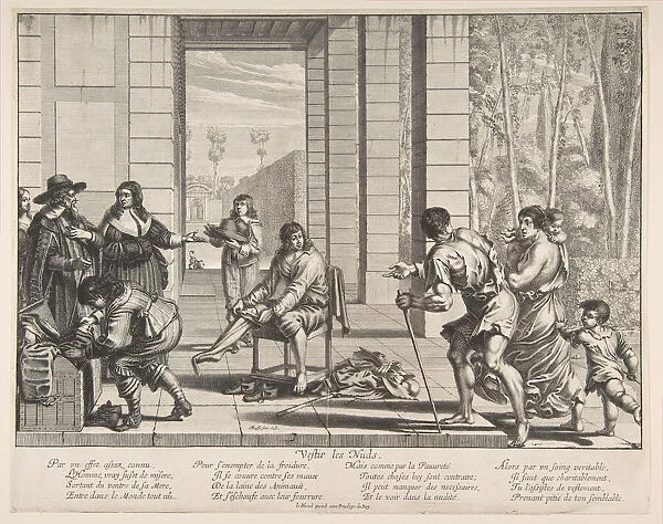 Clothing Beggars, 1635. Creator: Abraham Bosse