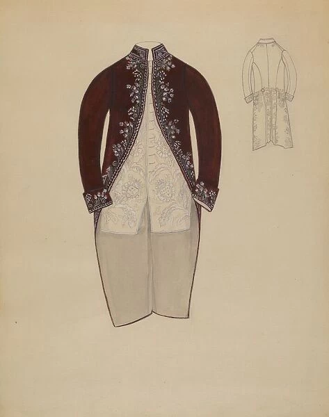 Coat and Waistcoat, c. 1936. Creator: Margaret Concha