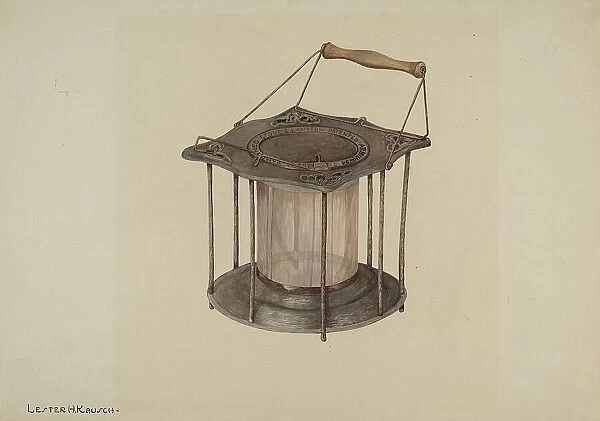 Combined Stove and Lantern, c. 1940. Creator: Lester Kausch