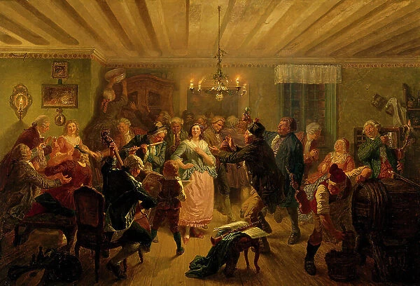 The Concert at Tre Byttor (The Three Barrels tavern in Stockholm's Djurgården Park)... 1860. Creator: Vilhelm Wallander
