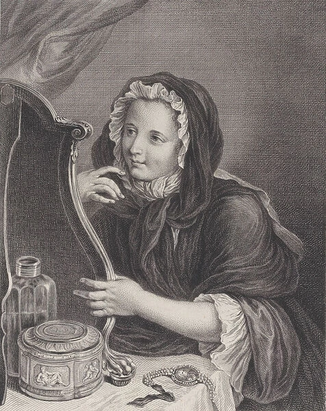 The Coquettish Widow, 1724. Creator: Francois Bernard Lepicie
