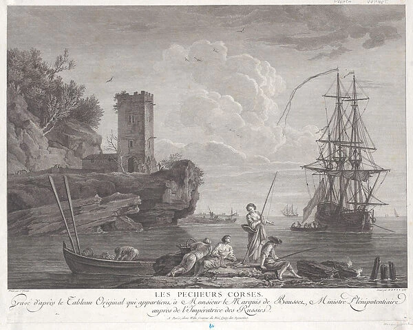 The Corsican Fishermen, 1767. Creator: Robert Daudet