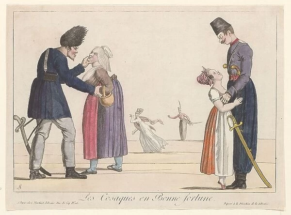 Cossacks on the love path, c.1814-c.1815. Creator: Adrien Pierre François Godefroy the Younger