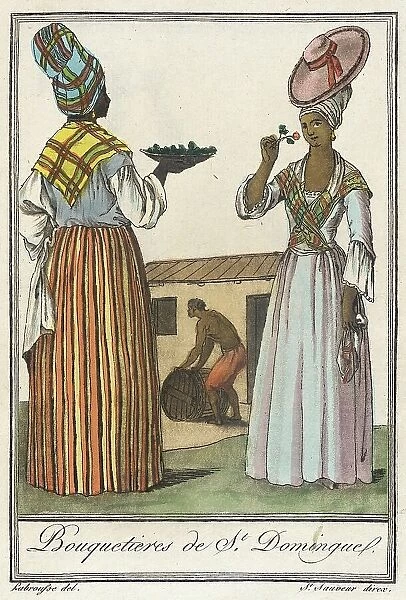 Costumes de Différents Pays, Bouquetieres de St. Domingue, c1797. Creator: Jacques Grasset de Saint-Sauveur